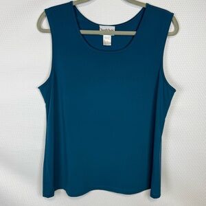 NorthStyle Teal Sleeveless Tank Top Size  Large Stretch Knit Basic